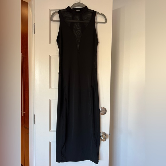 Zara Contrasting Tulle Dress Black size Small - Picture 5 of 5